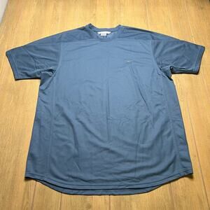 Vintage Nike Swoosh T Shirt Men Sz XXL  Blue Y2K Mesh Performance
